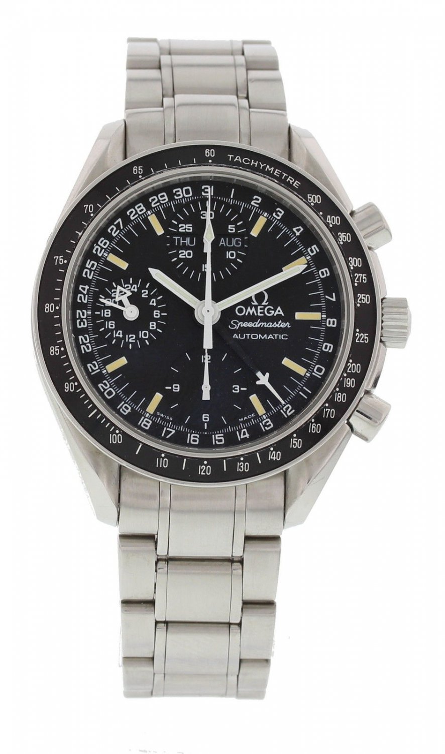 omega speedmaster triple date history