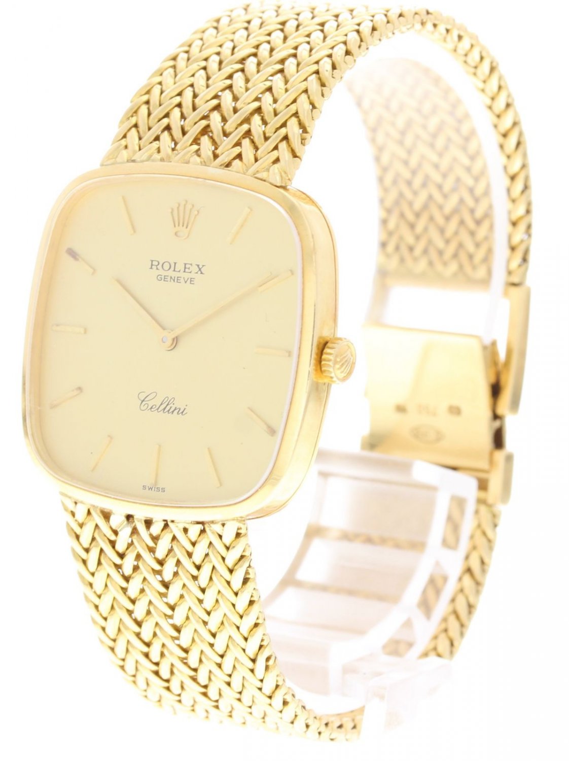 rolex cellini vintage 18k yellow gold watch 4114