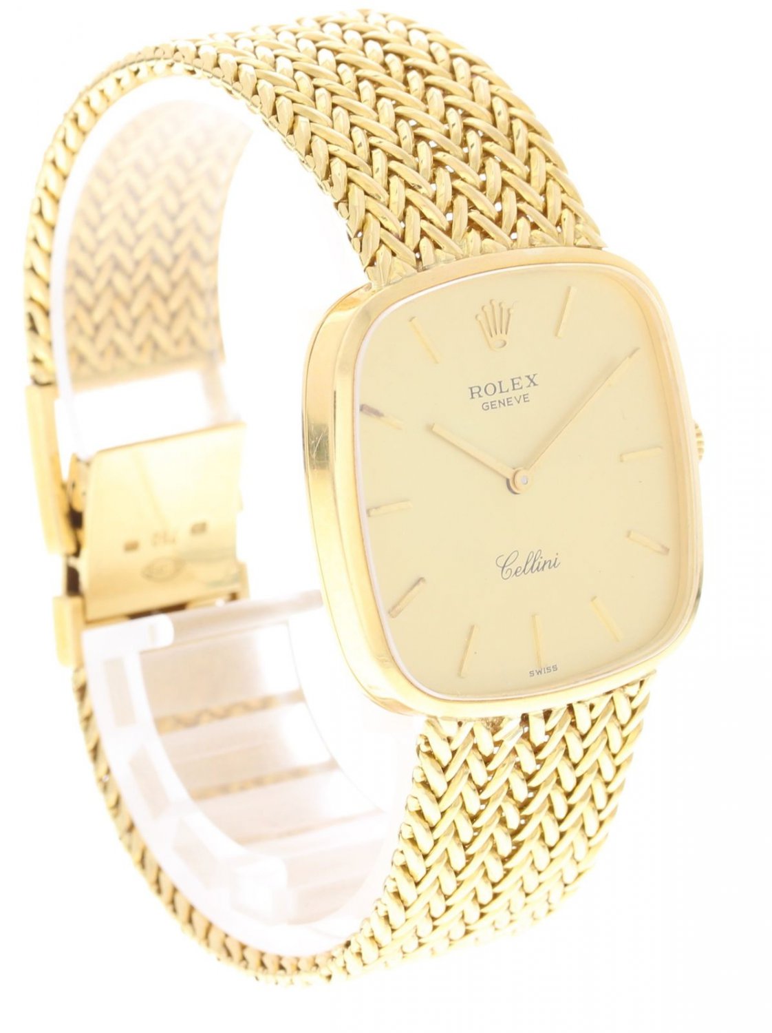 rolex cellini vintage 18k yellow gold watch 4114