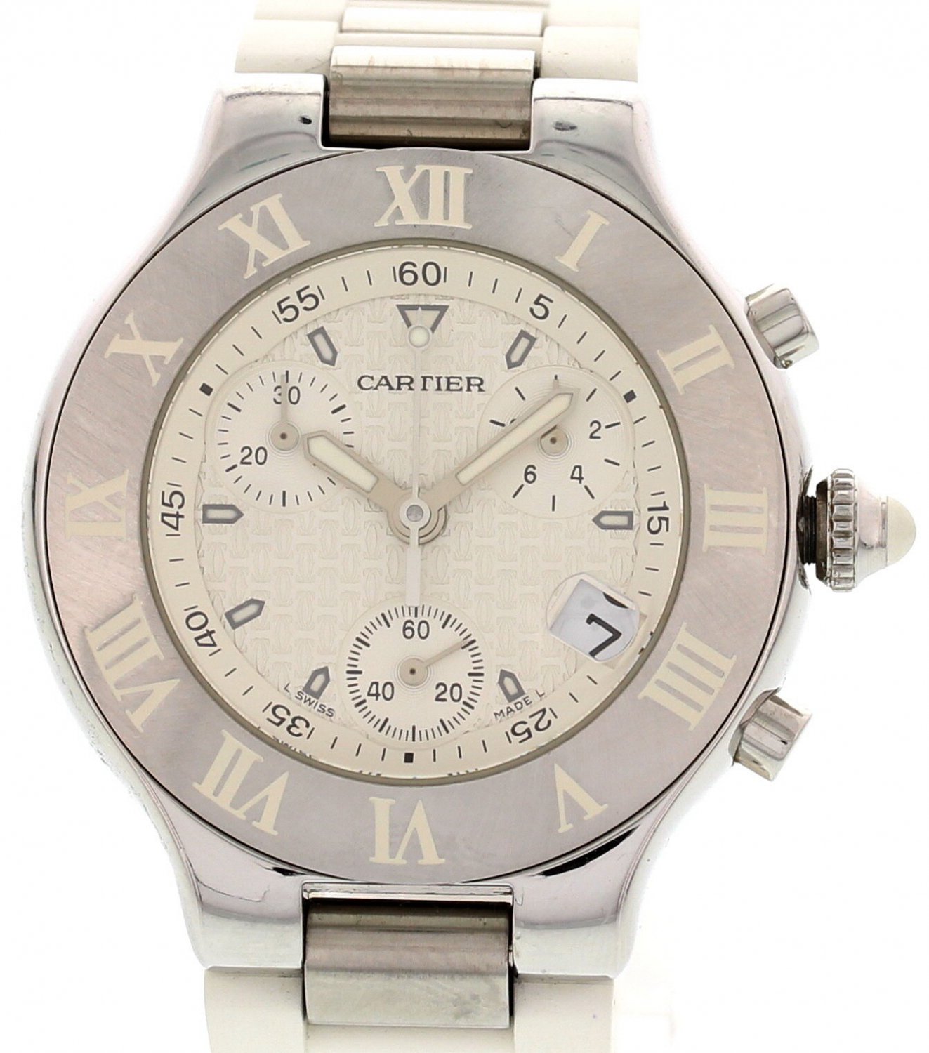 Cartier Chronoscaph 21 Stainless Steel Watch 2424