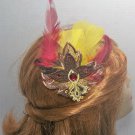 Lace Hairclip with Feathers