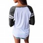 Versity Stripe Black Raglan Long Sleeve T Shirt Autumn Patchwork Shirts Tee Baseball Top YG250340-2