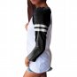 Versity Stripe Black Raglan Long Sleeve T Shirt Autumn Patchwork Shirts Tee Baseball Top YG250340-2
