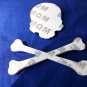 Skull and Bones Bone Heavy 3M Metal Sticker Emblem Chrome