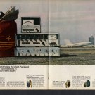 1968 HEWLETT PACKARD HP VINTAGE PRINT ART AD UNITED AIRLINES