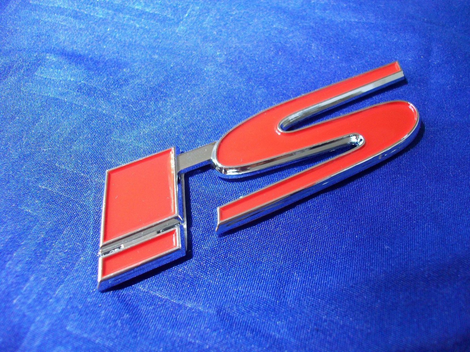 Red Si Emblem Decal Sticker Badge Rear Trunk Grill Car Fits Honda Civic