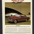 1964 '64 VALIANT PLYMOUTH 2 DOOR COUPE VINTAGE CAR MAGAZINE PRINT AD