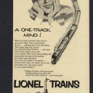 1953 LIONEL TRAINS MAGNE-TRACTION TRACK TOY VINTAGE MAGAZINE PRINT AD