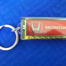Red Emblem Keychain For Honda Solar Charged led light