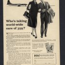 1959 BRITISH OVERSEAS AIRWAYS CORPORATION BOAC AIRLINE VINTAGE PRINT AD