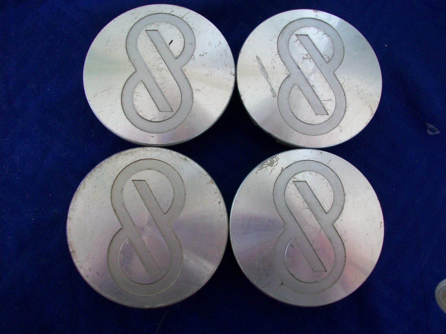 Enkei Custom Wheel Center Cap Machined Finish 2 5/16" set of 4