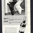 VINTAGE MAGAZINE AD BLACK & WHITE SCOTCH WHISKY SCOTTISH TERRIER