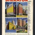 1959 SHERATON EAST BLACKSTONE CARLTON WEST VINTAGE HOTEL MAGAZINE PRINT ART AD