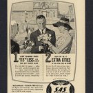1958 SAS SCANDINAVIAN AIRLINES SYSTEM AUTOMAGIC PLAN A TRIP KIT VINTAGE PRINT AD