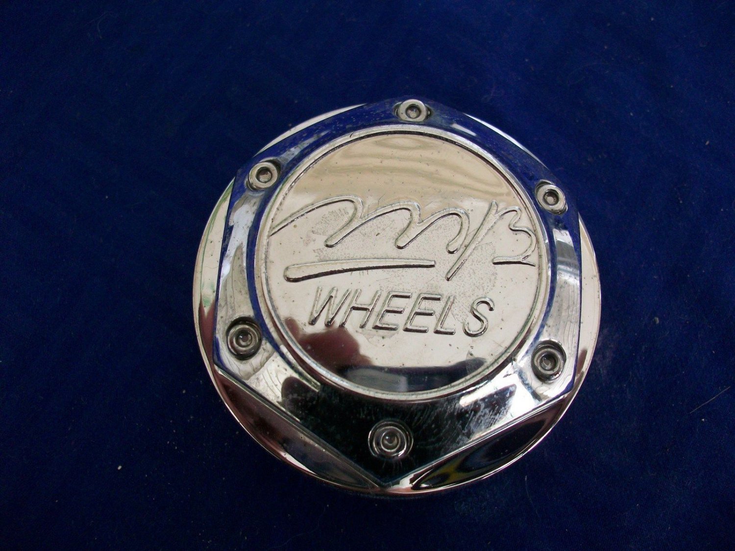 MB Wheels Custom Wheel Center Cap Chrome Part 763-CAP, LG0608-38 hubcap
