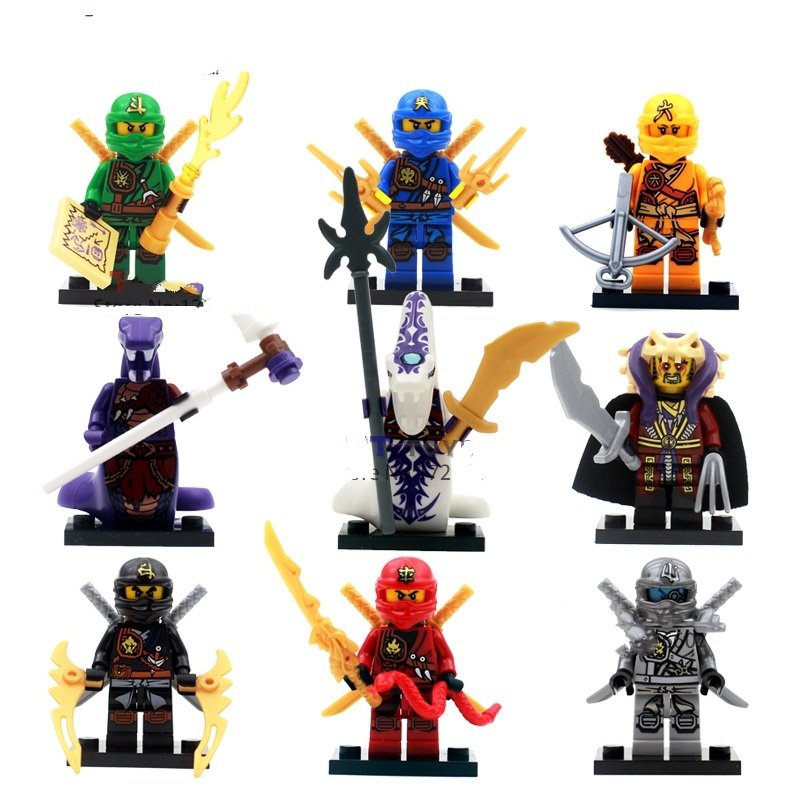 Ninjago Master Chen Skylor Zane Jay Pythor Gear Minifigure Compatible Lego Ninjago Minifigures 2017 