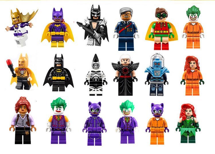 Batman Movie Characters Batman Clown Robin Zebra Catwoman Lego