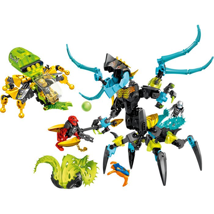 Hero Factory Queen Beast vs Furno Evo and Stormer Figure Fit Lego Bionicle Set