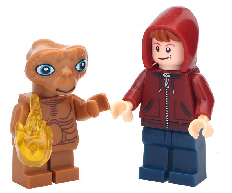 Cutstom E.T andd Elliot The Extra Terrestrial Minifigures Compatible Lego