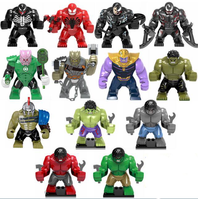 2018 Venom Carnage Thanos Hulk Minifigures Compatible Lego Super Heroes