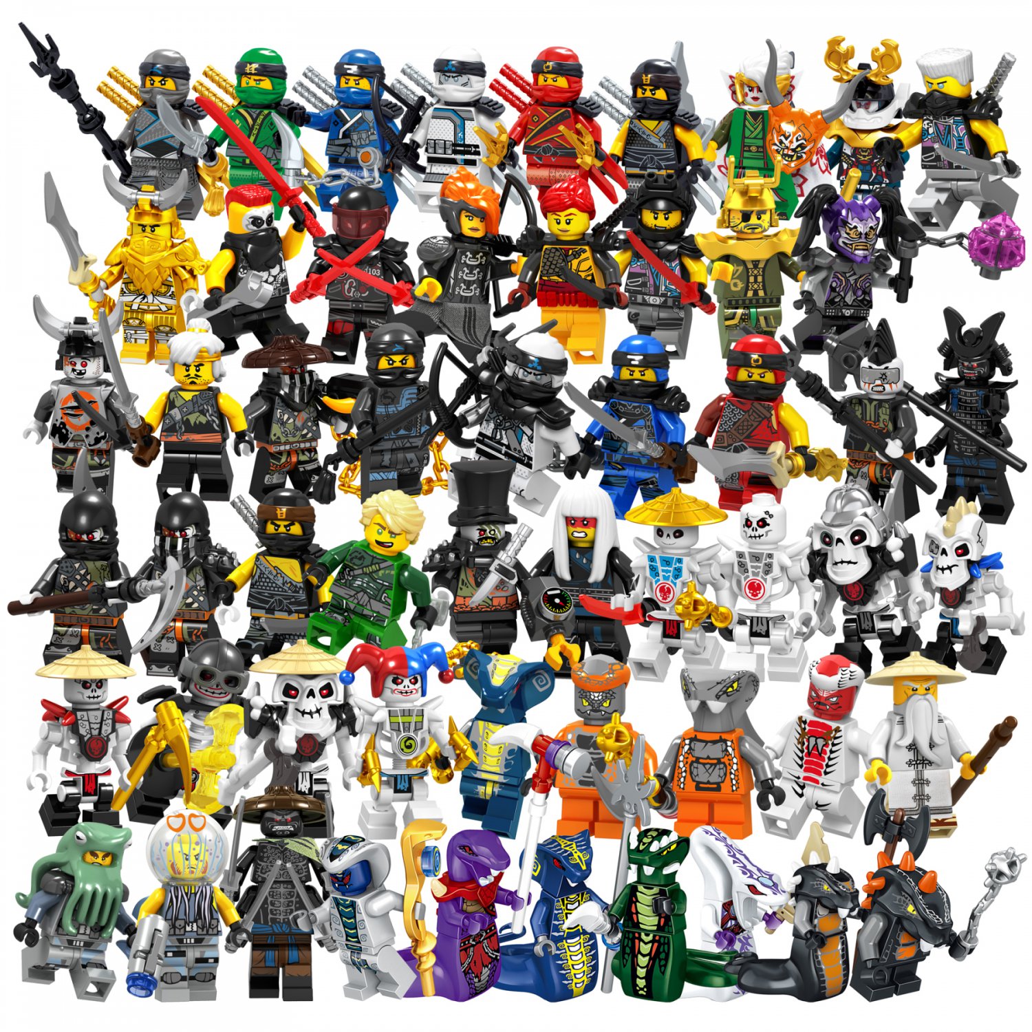 All Phantom Ninjago Minifigures Series 10 18 Compatible ...