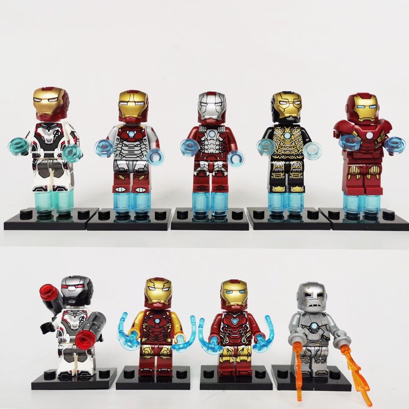 2019 Marvel Avengers Endgame Ironman Minifigures Lego Compatible