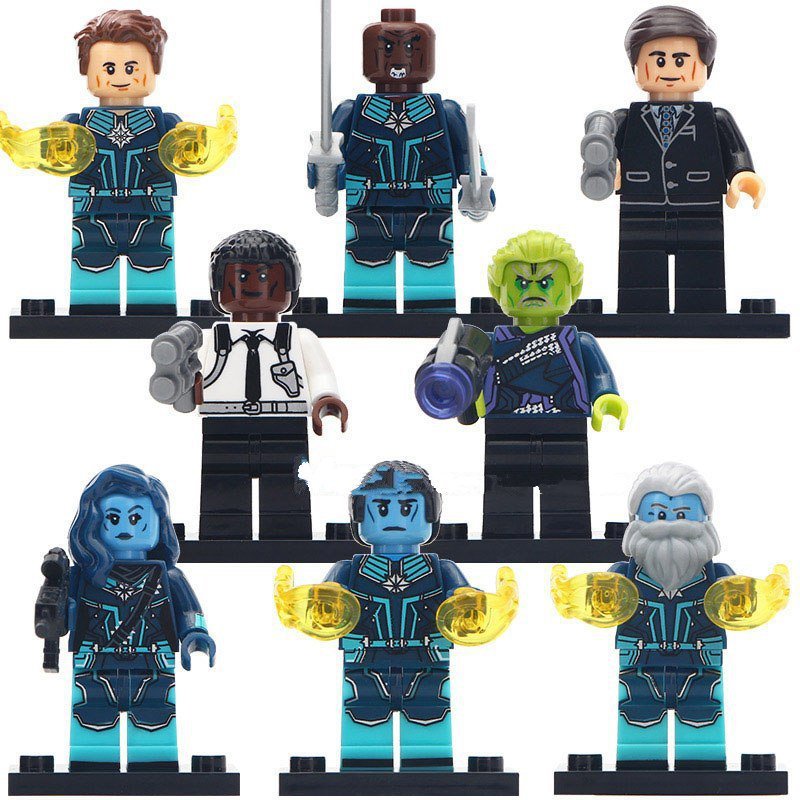 Marvel Marvel Nick Fury Skrull Yon Rogg Minn Erva Minifigures Lego Fit