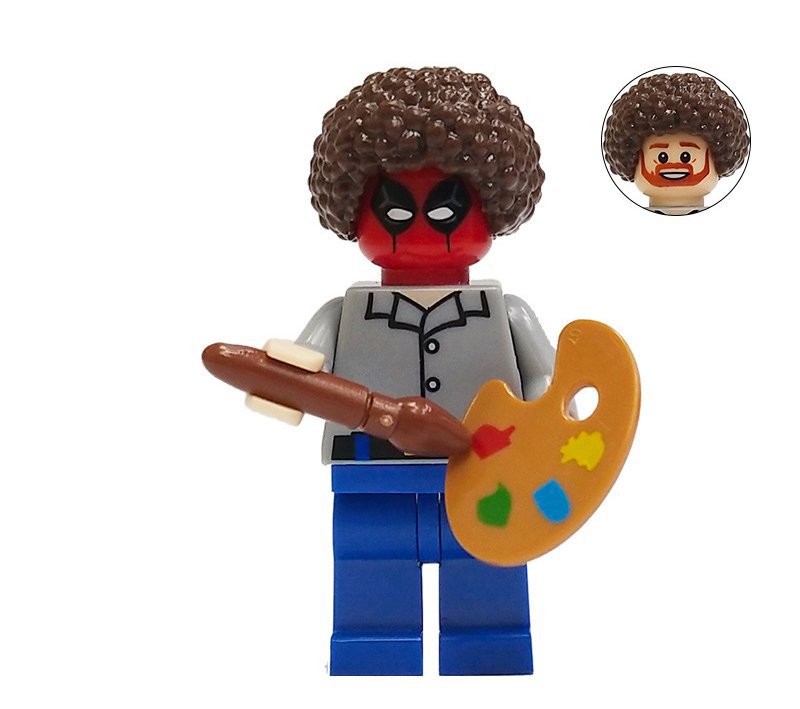 Bob Ross Minifigure TV Character Building Toy Compatible Lego