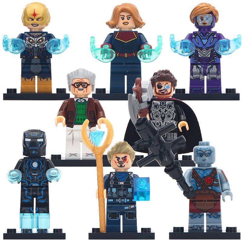 Captain Marvel Nova Korg Ironman Thor Minifigures Compatible Lego Captain Marvel