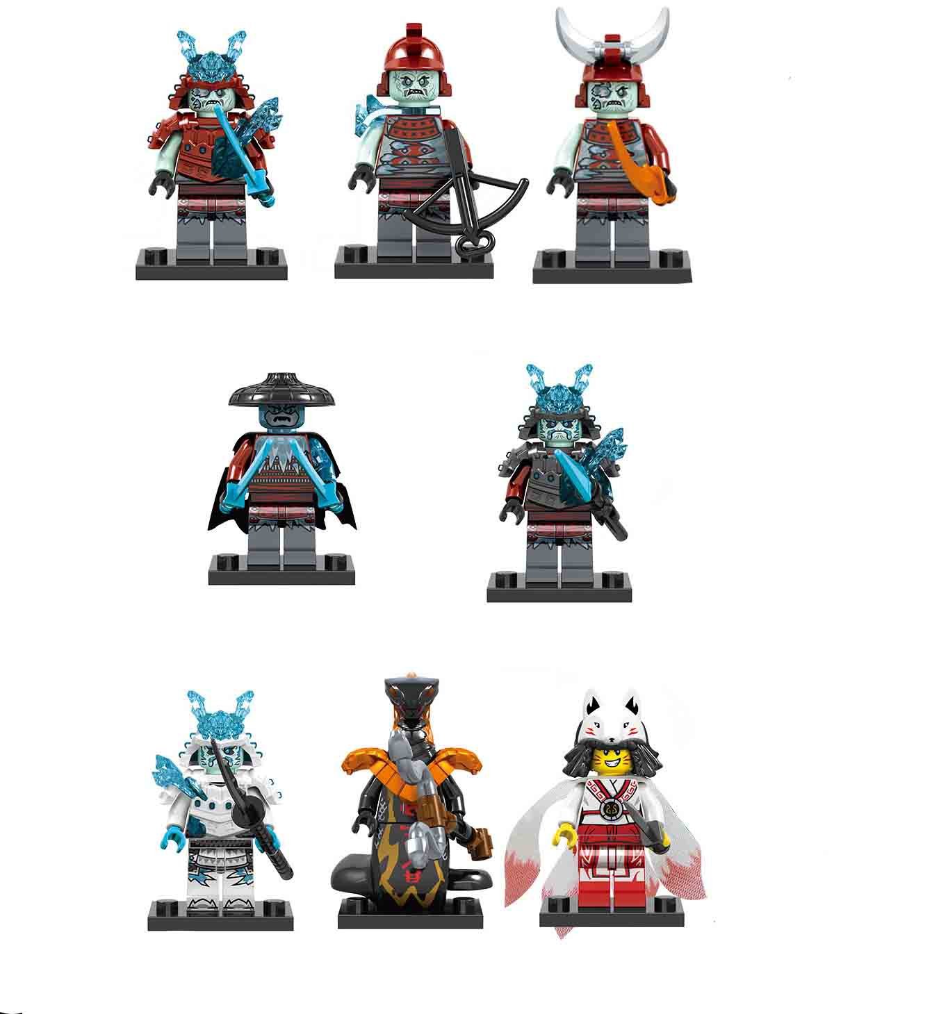 Ninjago Season 11 Minifigures Akita General Vex Blizzard Archer Ice