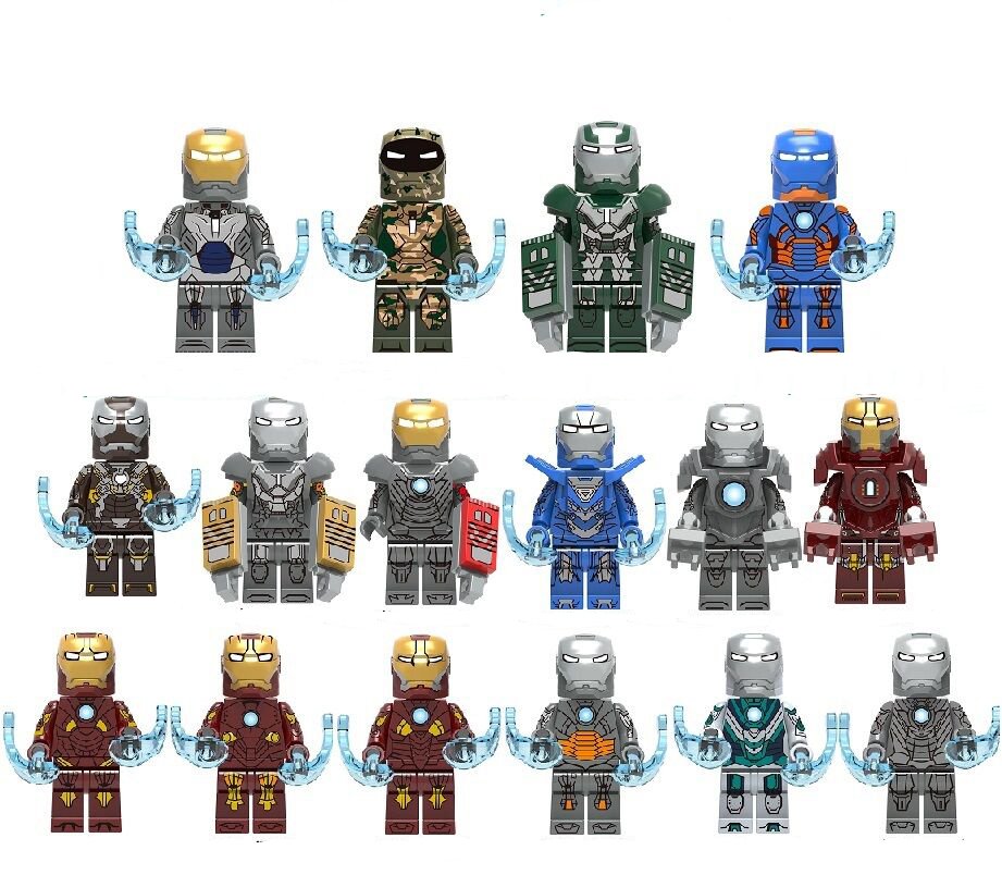 Marvel Ironman MK War Machine Minifigures Compatible Lego Ironman ...