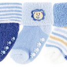 Baby socks 3-pack (Blue)(6-12M)