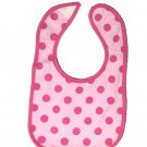 Cotton baby bib (Red dots)