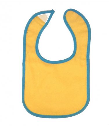 Cotton baby bib (Yellow)