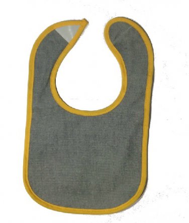 Cotton baby bib (Gray)