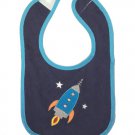 Cotton baby bib (Rocket)
