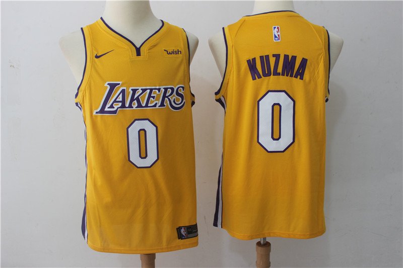 Men's Los Angeles Lakers 2 Kyle Kuzma Basketball Replica Jersey Icon