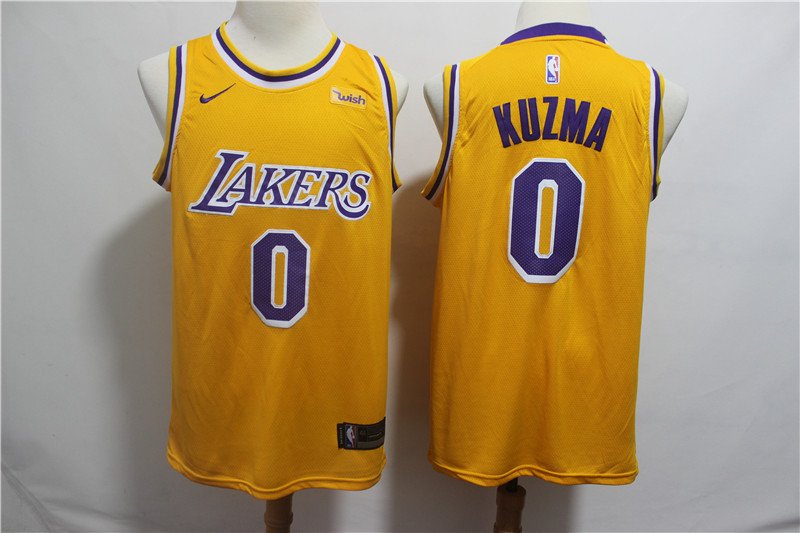 Kyle Kuzma #0 LA Lakers Men's Gold Icon Swingman Jersey