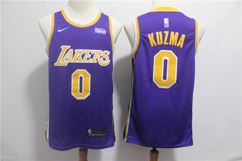 Men's Lakers #0 Kyle Kuzma Swingman Jersey Statement