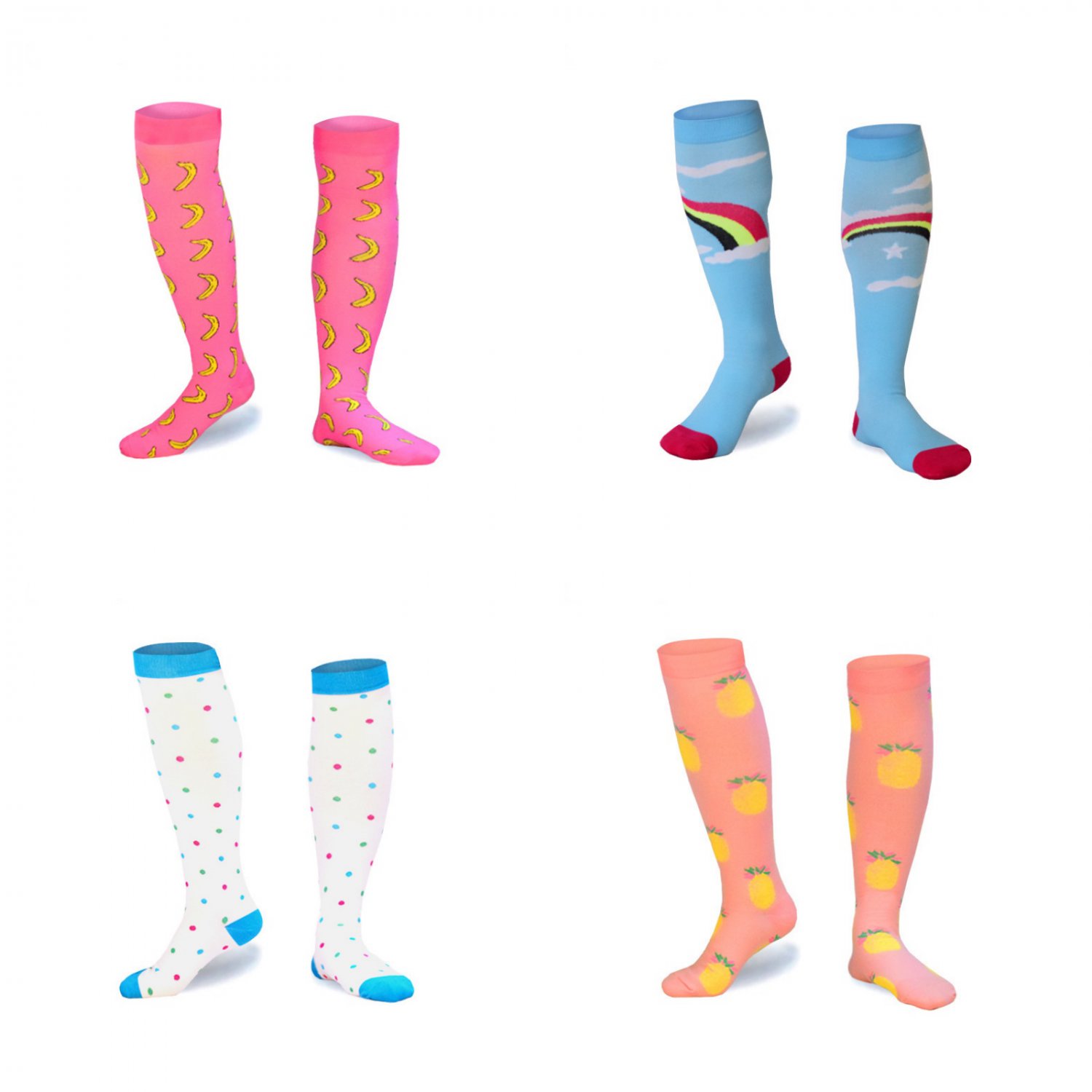 Circulation Compression Socks 15-25mmHG for Running, Fitness, Nurse, Maternity Pregnancy