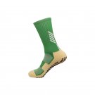 3 Pairs Anti Slip Football Grip Socks Green