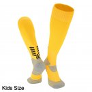 3 Pack Kids Yellow Long Football Socks Compression Soccer Socks