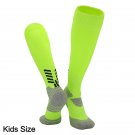 3 Pack Kids Lime Green Long Football Socks Compression Soccer Socks