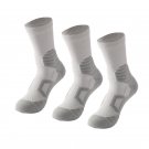 3 Pack Mens Grey Sports Socks Thick Cushioned Elite Socks #206