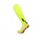 3 Pairs Mens Lime Green Long Football Grip Socks Cushioned Soccer Training Socks