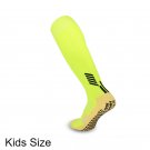 3 Pairs Mens Lime Green Long Football Grip Socks Cushioned Soccer Training Socks