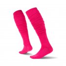 Pink Slouch Socks for Football Mens Scrunch Socks for Football Pro Players Compression Soccer Socks