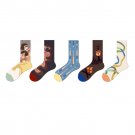 5 Pack Socks With Pattern Unique Socks For Ladies Unique Socks Socks With Pattern Fun Crew Socks