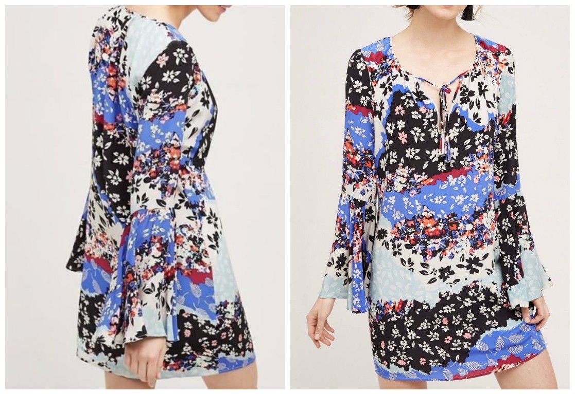 Anthropologie Leta Silk Dress By Yumi Kim $228 Sz S, M - NWT