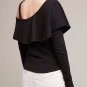 Anthropologie Asymmetrical Ruffle Top Sz S - NWT
